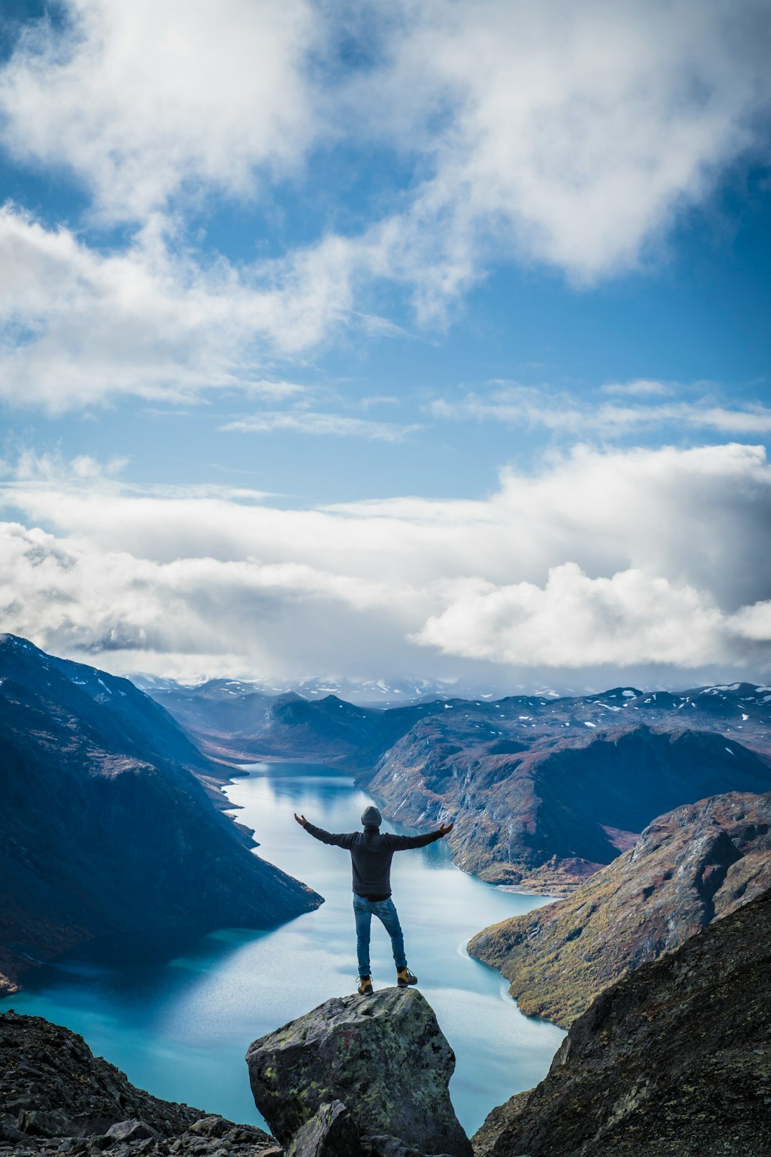 person reaching new heights