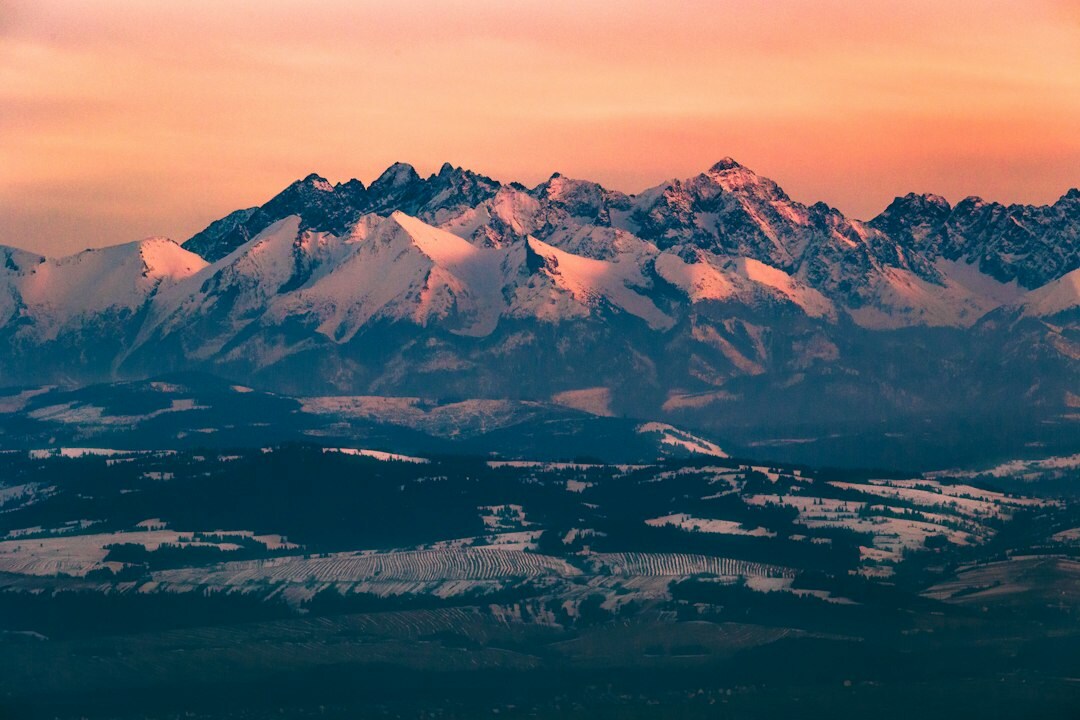 sunrise over mountains